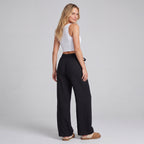 LinenBreeze Wide-Leg Drawstring Pants
