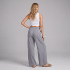 LinenBreeze Wide-Leg Drawstring Pants
